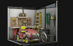 Artisan 7x7 Outdoor Storage Shed - Grey