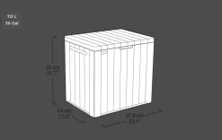 City Box 30 Gallon Deck Box - Graphite