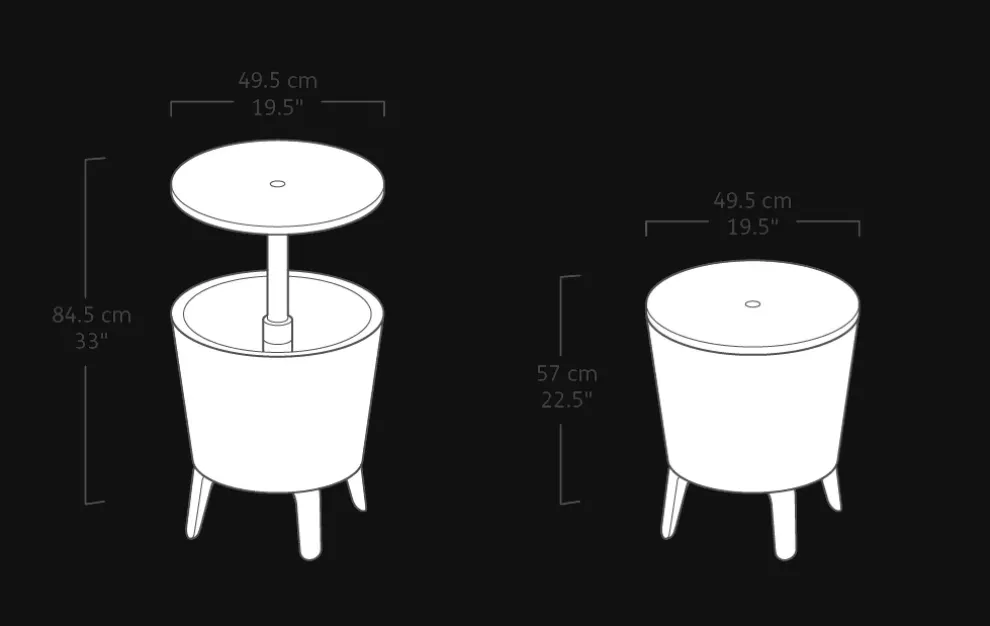 Classic 7.5 Gallon Cool Bar - Graphite