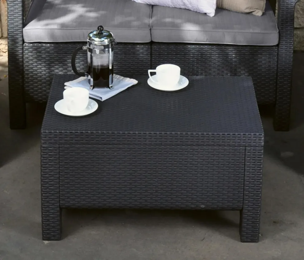 Corfu 4-Piece Patio Seating Set - Graphite
