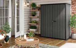 Cortina Alto Storage Shed - Graphite