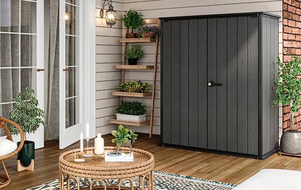 Cortina Alto Storage Shed - Graphite