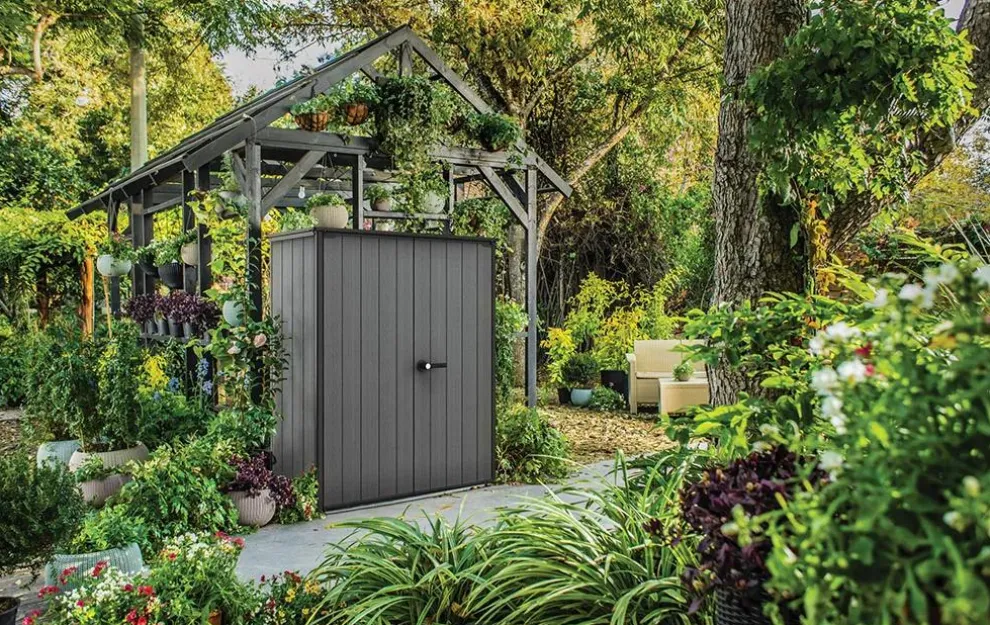 Cortina Alto Storage Shed - Graphite