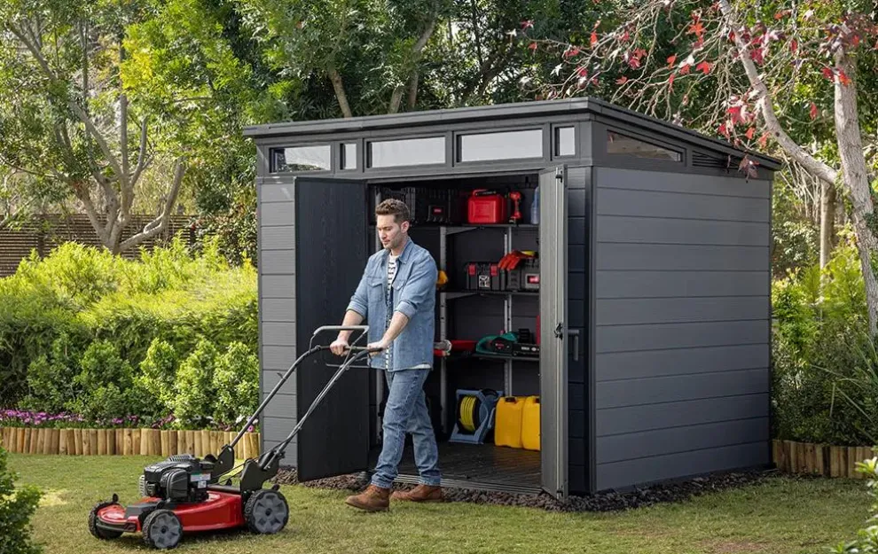 Cortina 9x7 Storage Shed - Graphite
