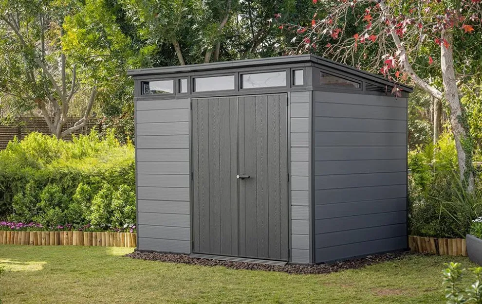 Cortina 9x7 Storage Shed - Graphite