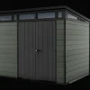 Cortina 9x7 Storage Shed - Green