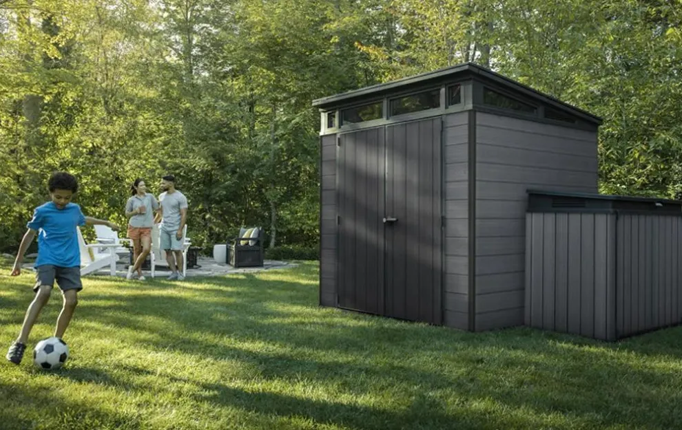 Cortina 7x7 Storage Shed - Graphite