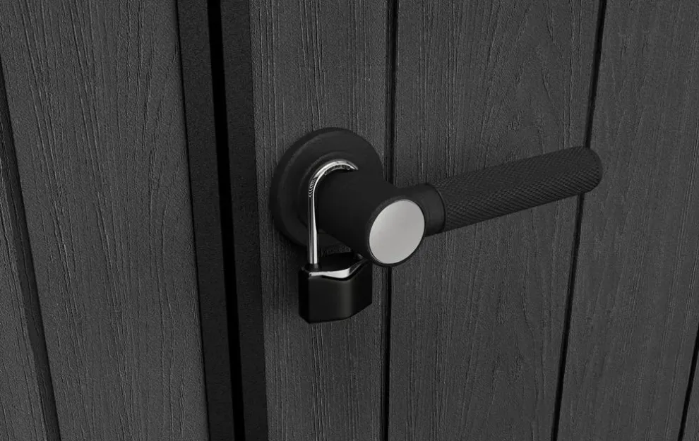 Cortina 7x7 Storage Shed - Graphite