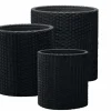 Cylinder Planter Set of 3 - Black