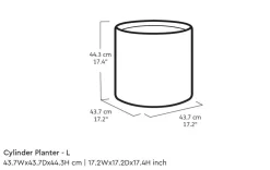 Cylinder Planter Set of 3 - Black