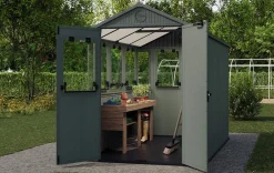 Darwin 6x8 Potting Shed - Green