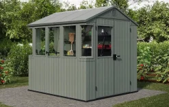 Darwin 6x8 Potting Shed - Green