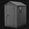 Darwin 4x6 Storage Shed - Graphite