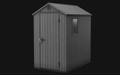 Darwin 4x6 Storage Shed - Graphite
