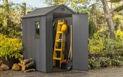 Darwin 4x6 Storage Shed - Graphite