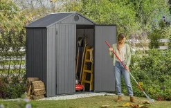Darwin 6x4 Storage Shed - Graphite