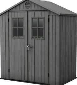 Darwin 6x4 Storage Shed with Windows - Graphite