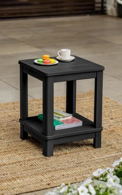 Deluxe Adirondack Side Table - Black