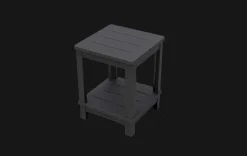 Deluxe Adirondack Side Table - Graphite