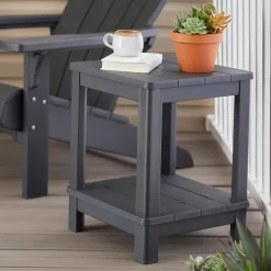 Deluxe Adirondack Side Table - Graphite