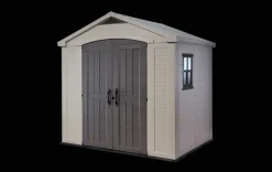 Factor 8x6 Storage Shed - Brown
