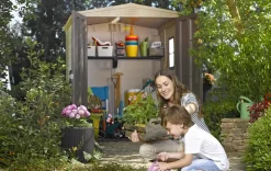 Factor 6x6 Storage Shed - Brown