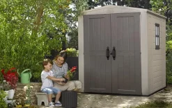 Factor 6x6 Storage Shed - Brown