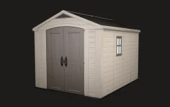 Factor 8x11 Storage Shed - Brown
