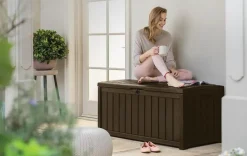 Glenwood 101 Gallon Deck Box - Brown