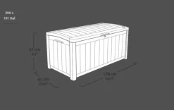 Glenwood 101 Gallon Deck Box - Brown