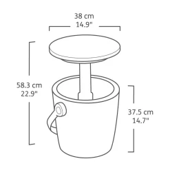 Go Bar Portable 4.3 Gallon Cooler - Green