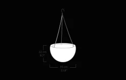 Hanging Planter Set of 2 - Graphite