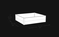 Maple Raised Garden Bed - Brown