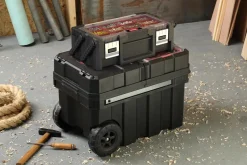 Masterloader Rolling Tool Box with Cantilever Organizer - Black