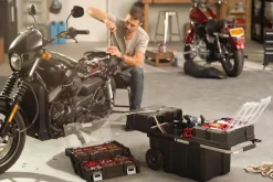 Masterloader Rolling Tool Box with Cantilever Organizer - Black