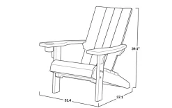 Modern Adirondack Chair - White