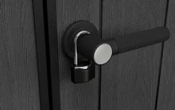 Newton Plus 7.5x11 Storage Shed - Graphite