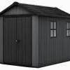 Newton Plus 7.5x9 Storage Shed - Graphite