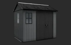 Newton Plus 7.5x9 Storage Shed - Graphite