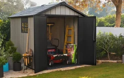 Oakland 7.5x9 Storage Shed - Grey