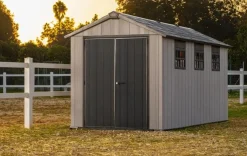 Oakland 7.5x15 Storage Shed - Grey