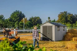 Oakland 7.5x13 Storage Shed - Grey