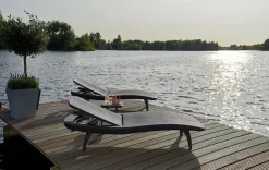 Pacific Chaise Sun Lounger Set of 2 - Graphite