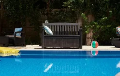 Patio 60 Gallon Outdoor Storage Bench - Brown