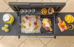 Patio Cooler & Beverage Cart - Graphite