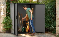 Premier Tall Storage Shed - Grey