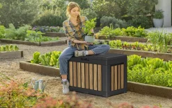 Signature 50 Gallon Deck Box - Oak Brown