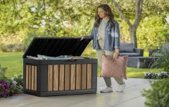 Signature 50 Gallon Deck Box - Oak Brown