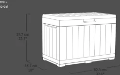 Signature 50 Gallon Deck Box - Walnut Brown