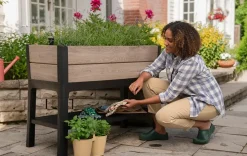 Signature 29 Gallon Elevated Garden Bed - Ashwood Brown